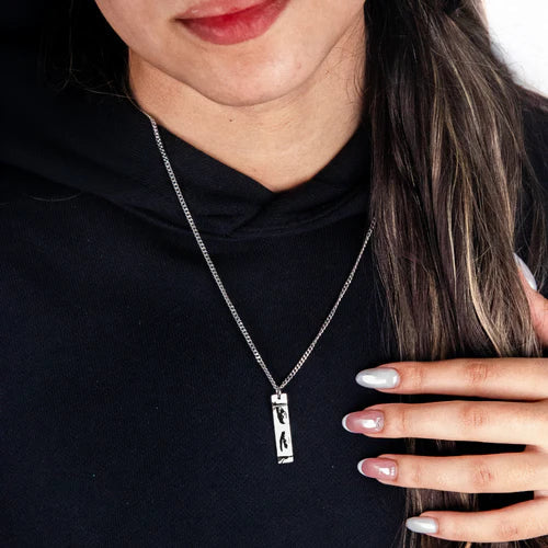 Customized Eye Engraved Necklace