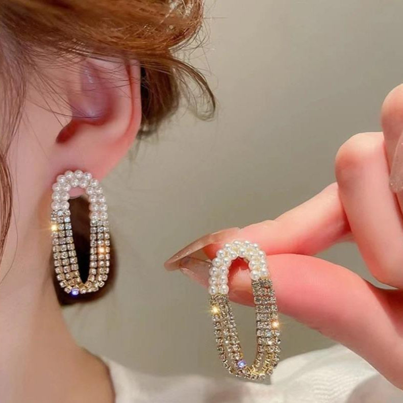 Silver Pearl Earrings