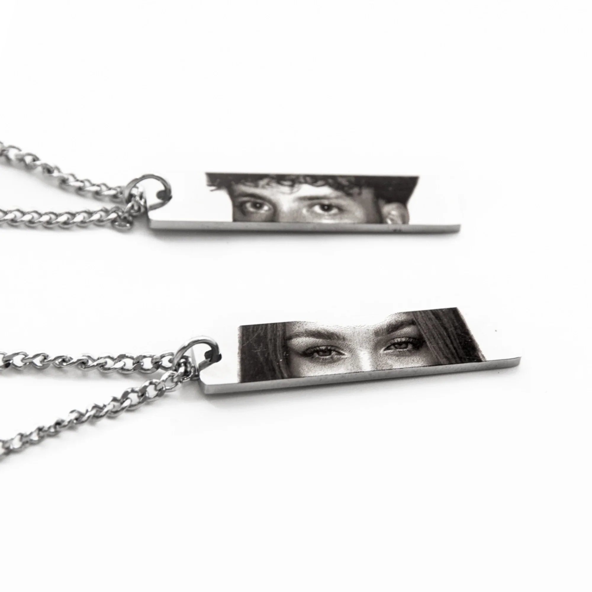 Customized Eye Engraved Necklace