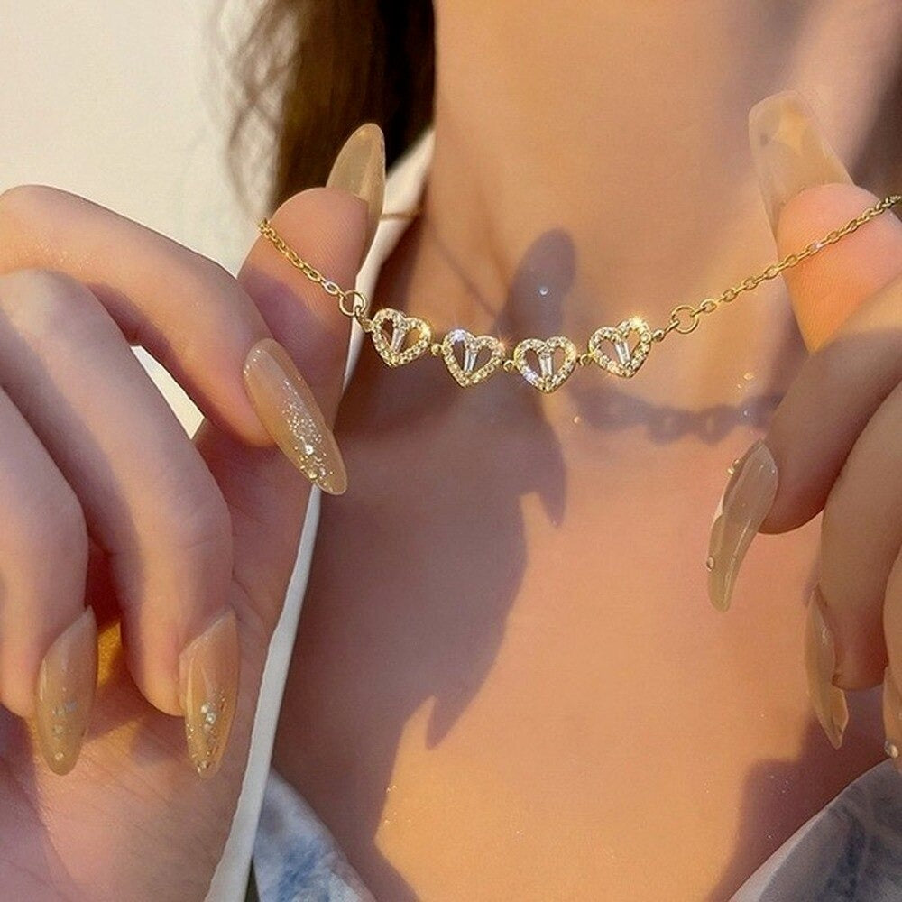 Magnetic Folding Heart Shaped Necklace
