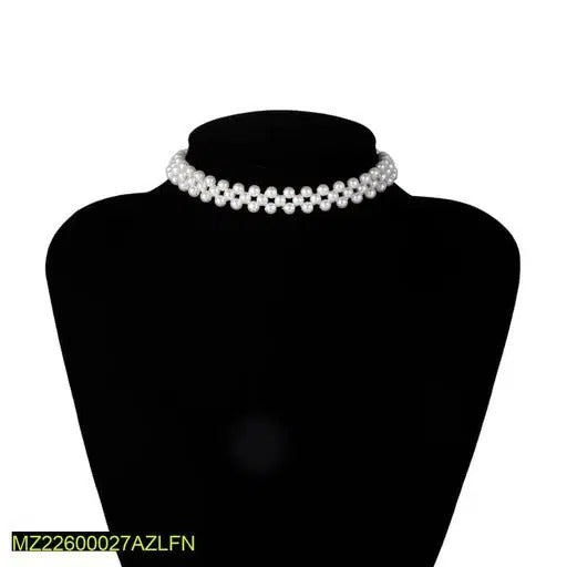 Lustrous Pearl Stone Necklace