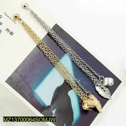 Elegant Leaf Shape Clip-On Earrings