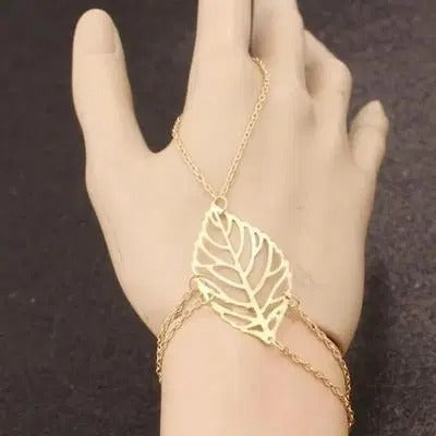 Golden Leaf Bracelet