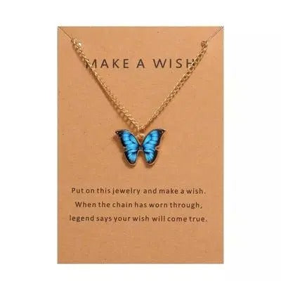 Modern Butterfly Pendant Necklace