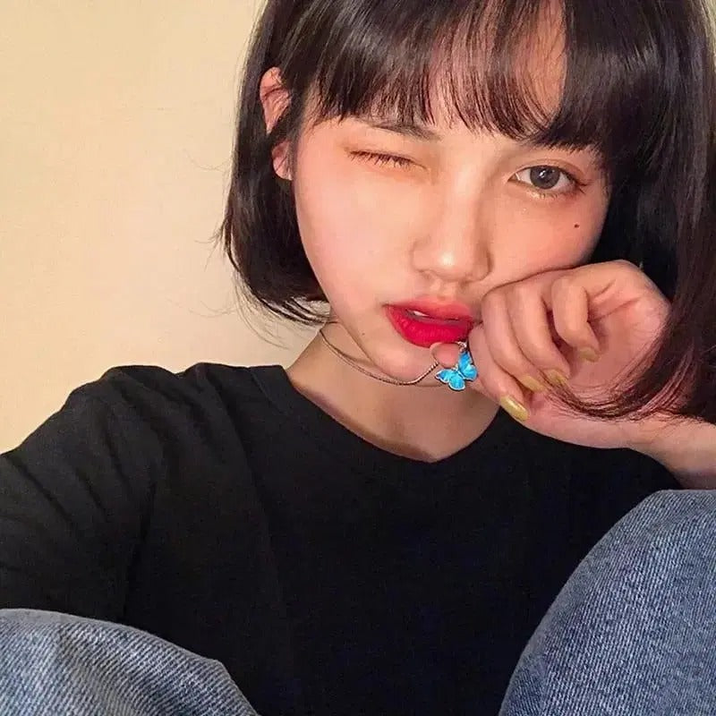 Modern Butterfly Pendant Necklace