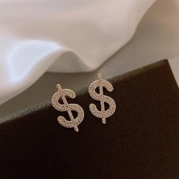 Unisex Dollar Sign Earrings