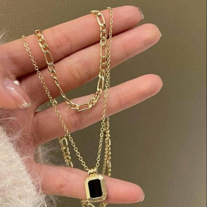 Korean Style Layered Chain Necklace