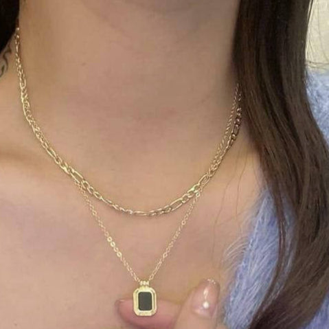 Korean Style Layered Chain Necklace
