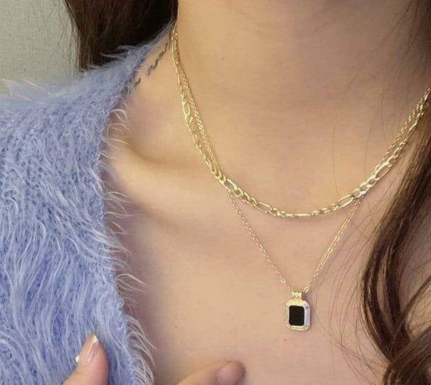 Korean Style Layered Chain Necklace