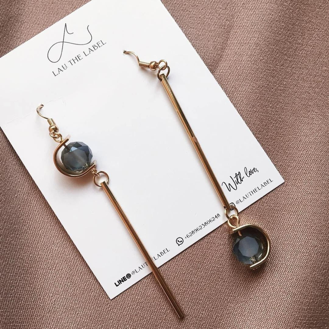 Gold Plated Artificial Stones Studs