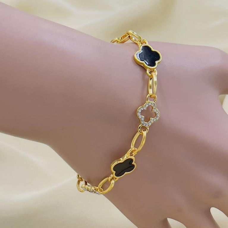 Elegant Clover Charm Bracelet
