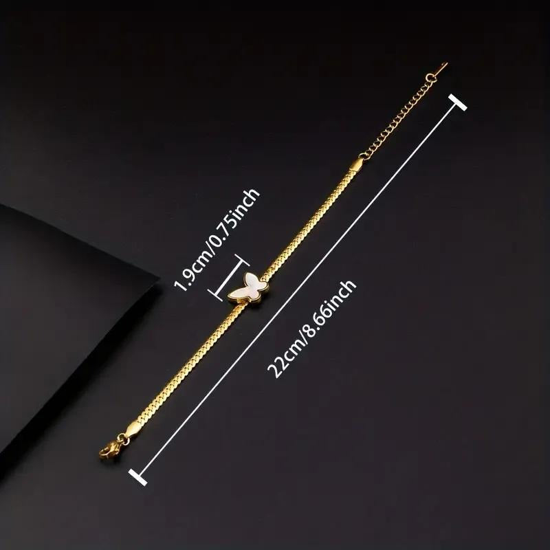 Butterfly Hanging Charm Bracelet