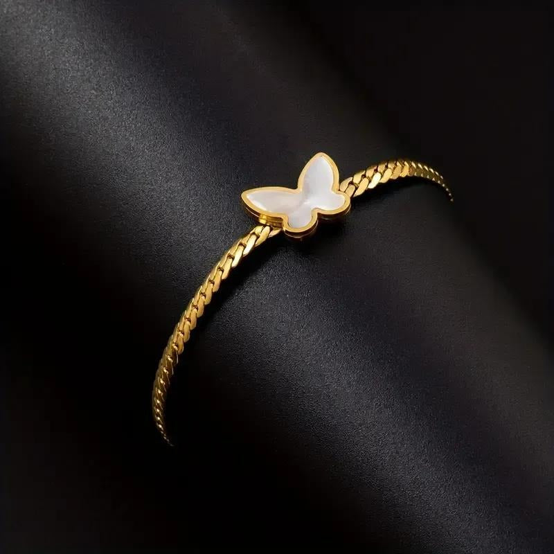 Butterfly Hanging Charm Bracelet