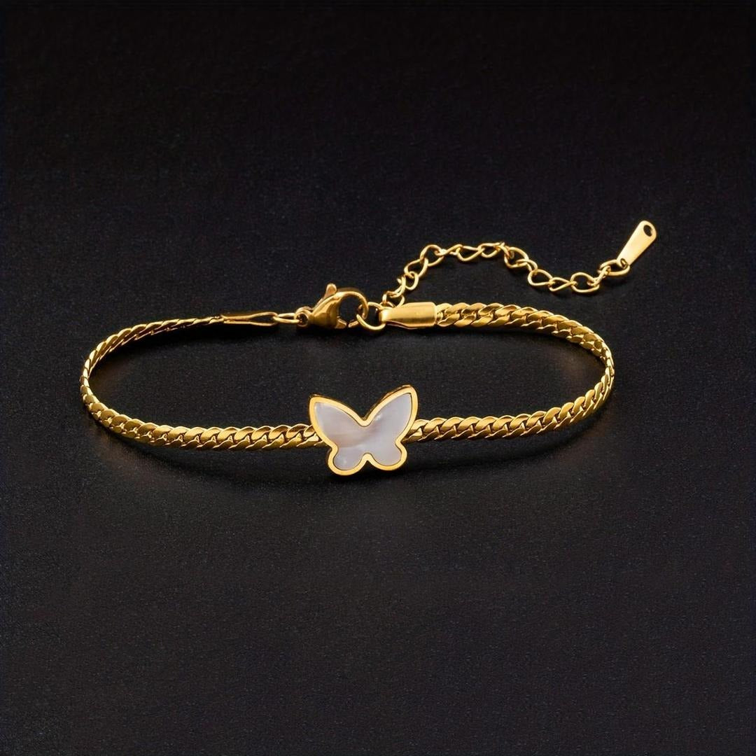 Butterfly Hanging Charm Bracelet