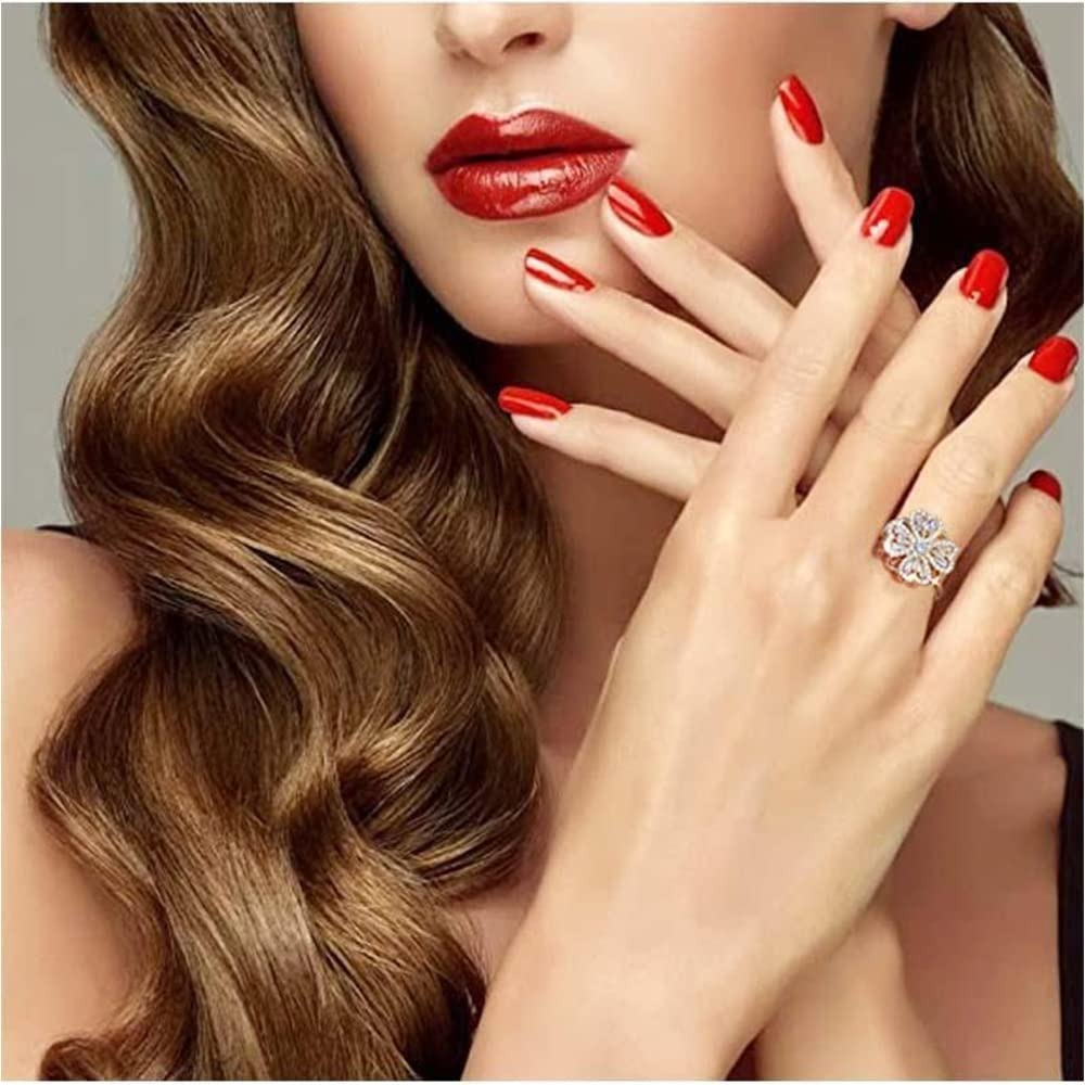 Leaf Clover Rotating Anxiety Ring