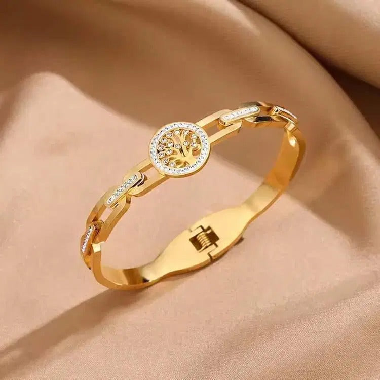 Turkish Design Gold Plated Crystal Bracelet