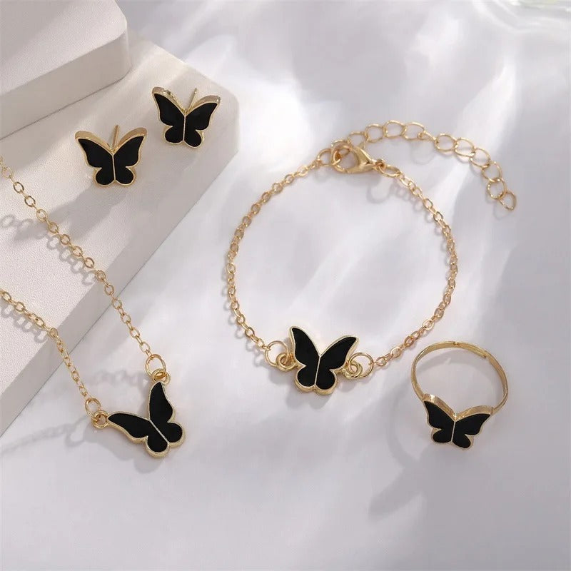4-in-1 Butterfly Jewelry Combo