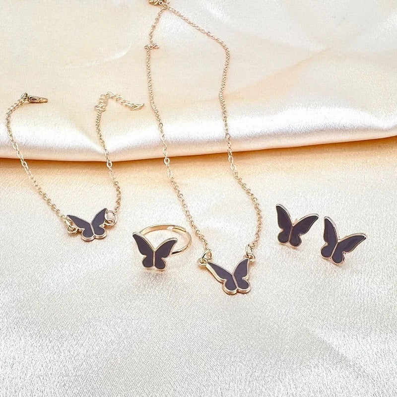 4-in-1 Butterfly Jewelry Combo