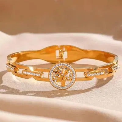 Turkish Design Gold Plated Crystal Bracelet