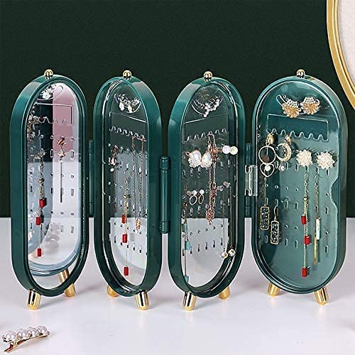 Screen Folding Jewelry Organiser With Mirror